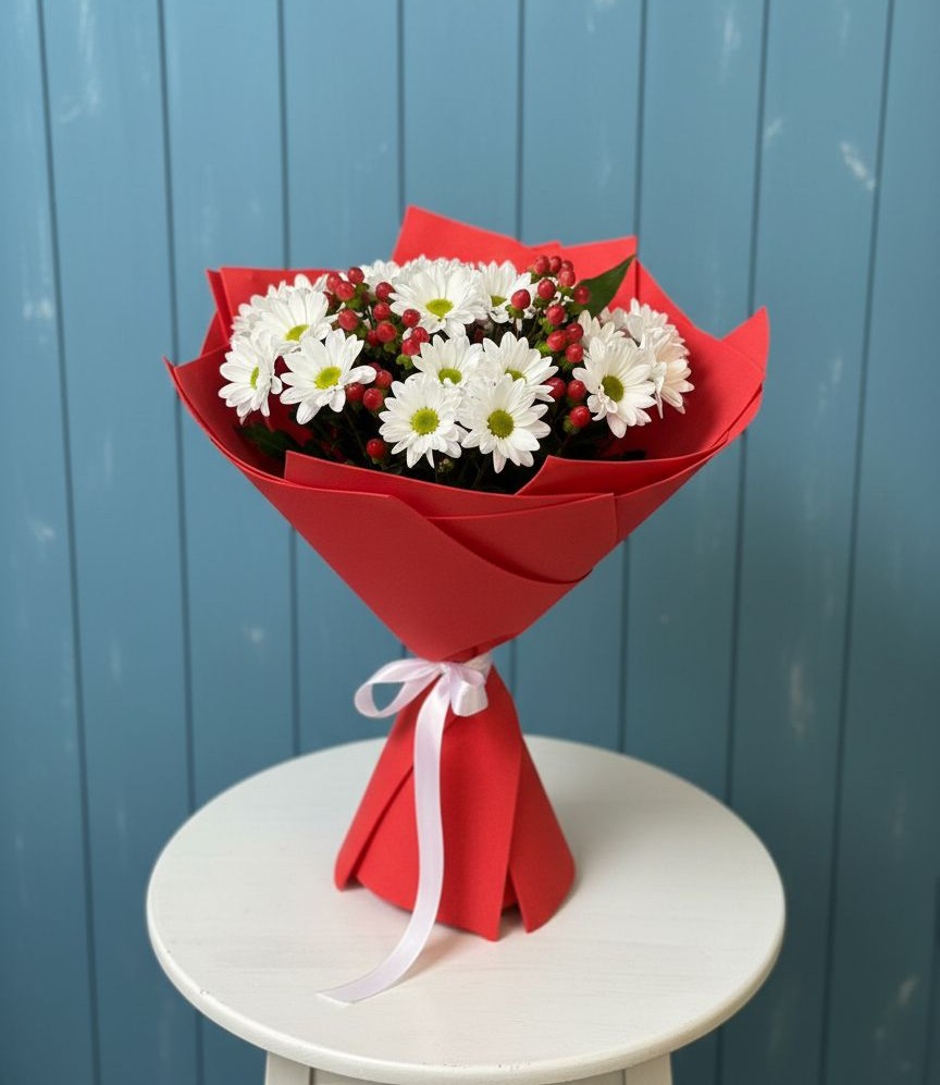 Букет цветов из: Хризантемы в Большая Глушица