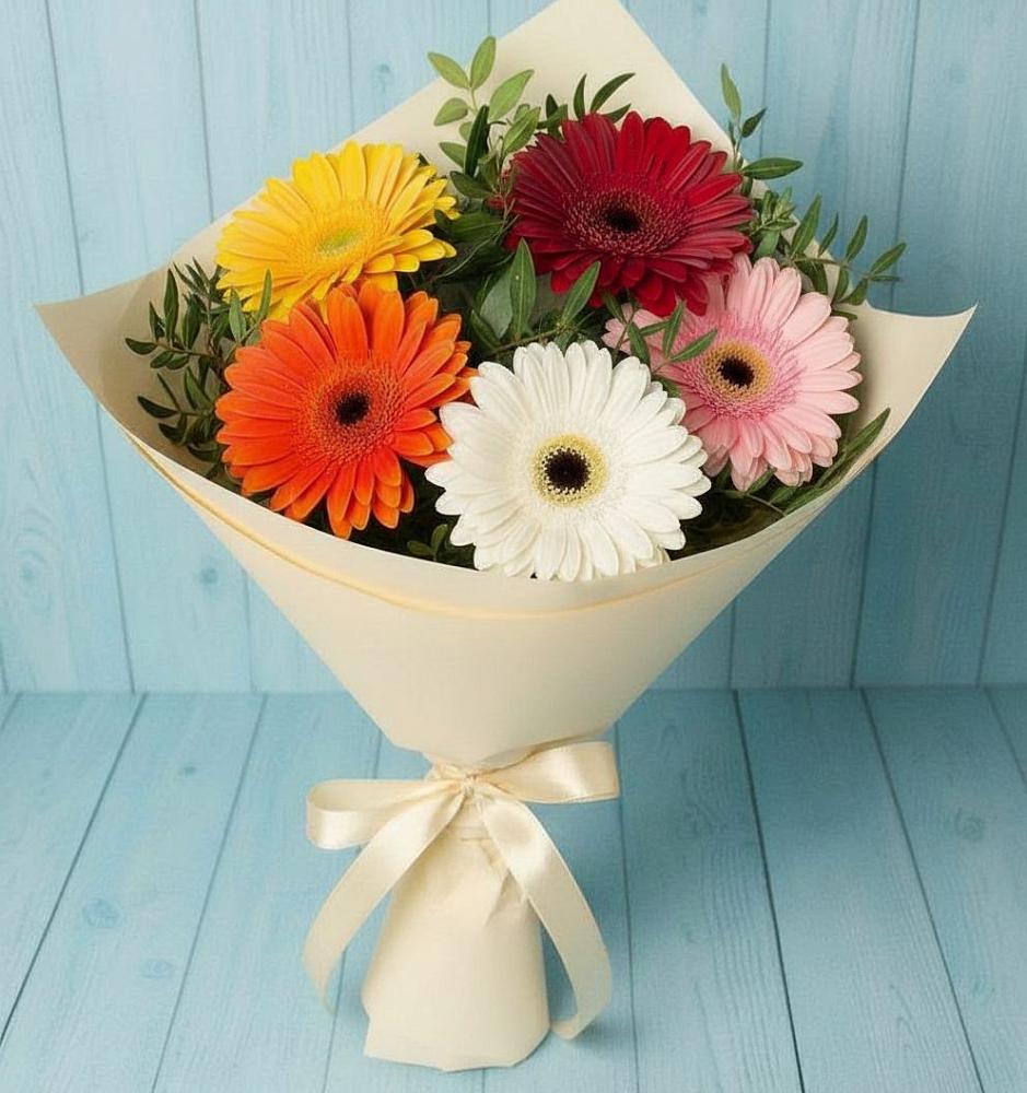 Букет цветов из: Герберы в Большая Глушица