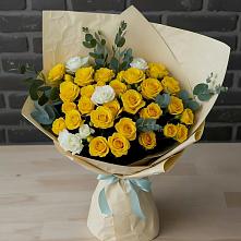 Букет цветов из:  Розы #REPLACE_PRED# Большая Глушица