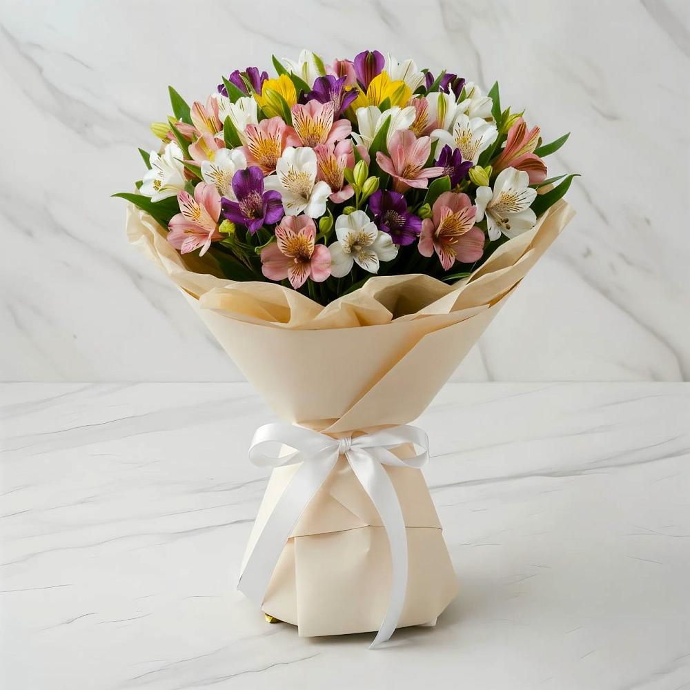 Букет цветов из: Альстромерии в Большая Глушица