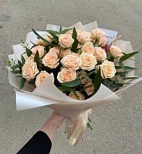 Букет Кремовые розы Латте в Большая Глушица