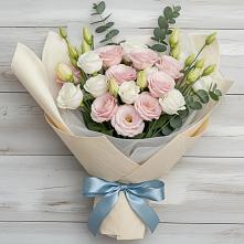 Букет цветов из:  Лизиантусы в Большая Глушица