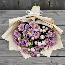 Букет цветов из:  Розы и Хризантемы в Большая Глушица