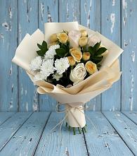 Букет цветов из:  Розы и Хризантемы #REPLACE_PRED# Большая Глушица