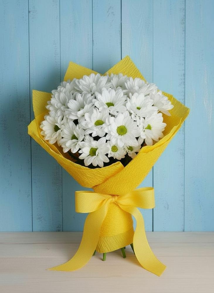 Букет цветов из: Хризантемы в Большая Глушица