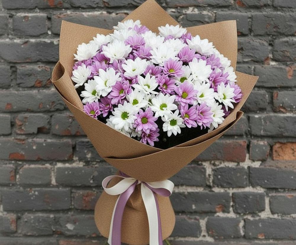 Букет цветов из: Хризантемы в Большая Глушица