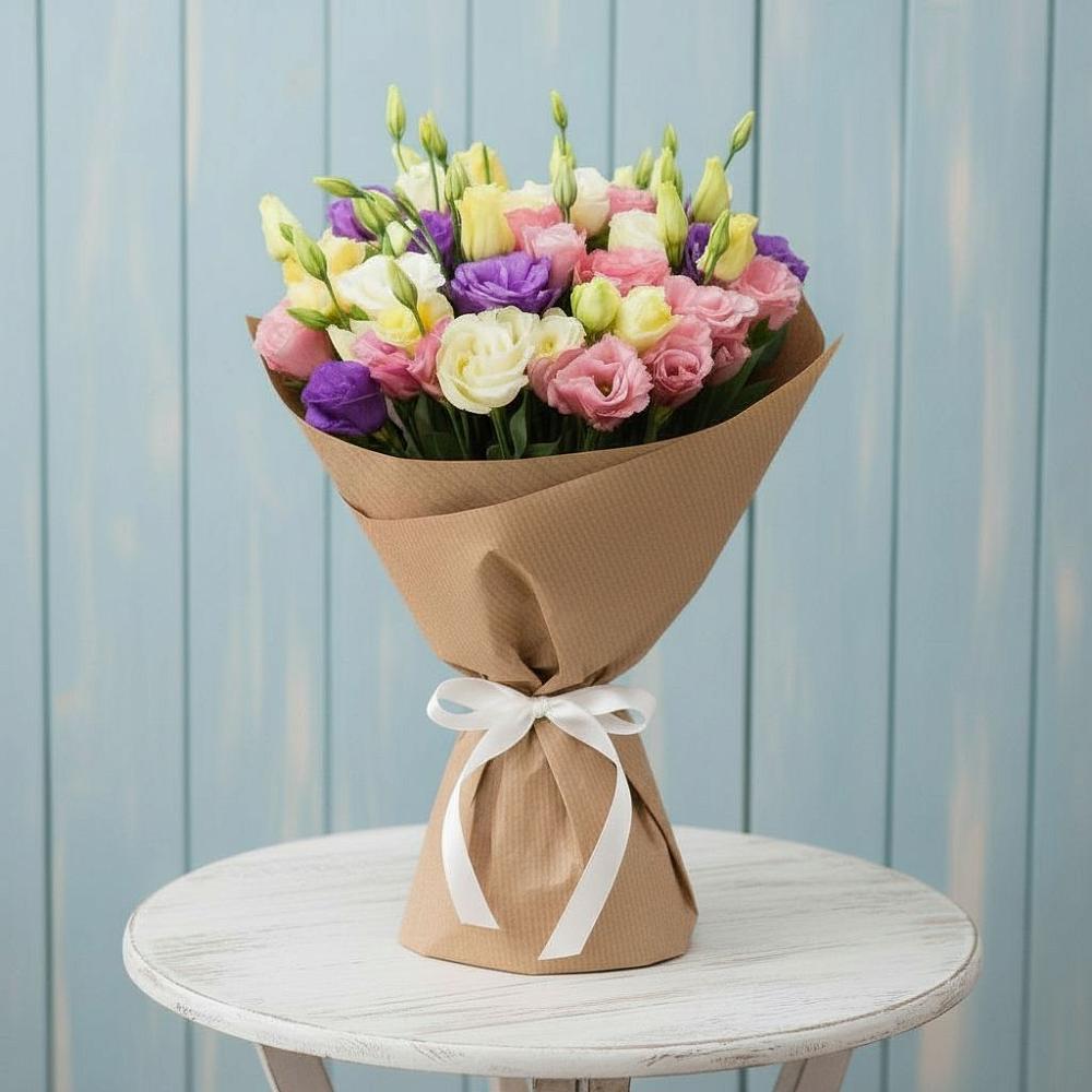 Букет цветов из: Лизиантусы в Большая Глушица