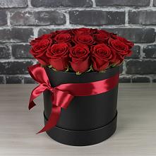 Цветочная композиция из Розы в шляпной коробке #REPLACE_PRED# Большая Глушица