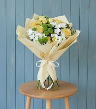 Букет цветов из:  Хризантемы и Розы в Большая Глушица