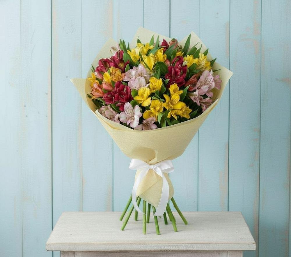 Букет цветов из: Альстромерии в Большая Глушица