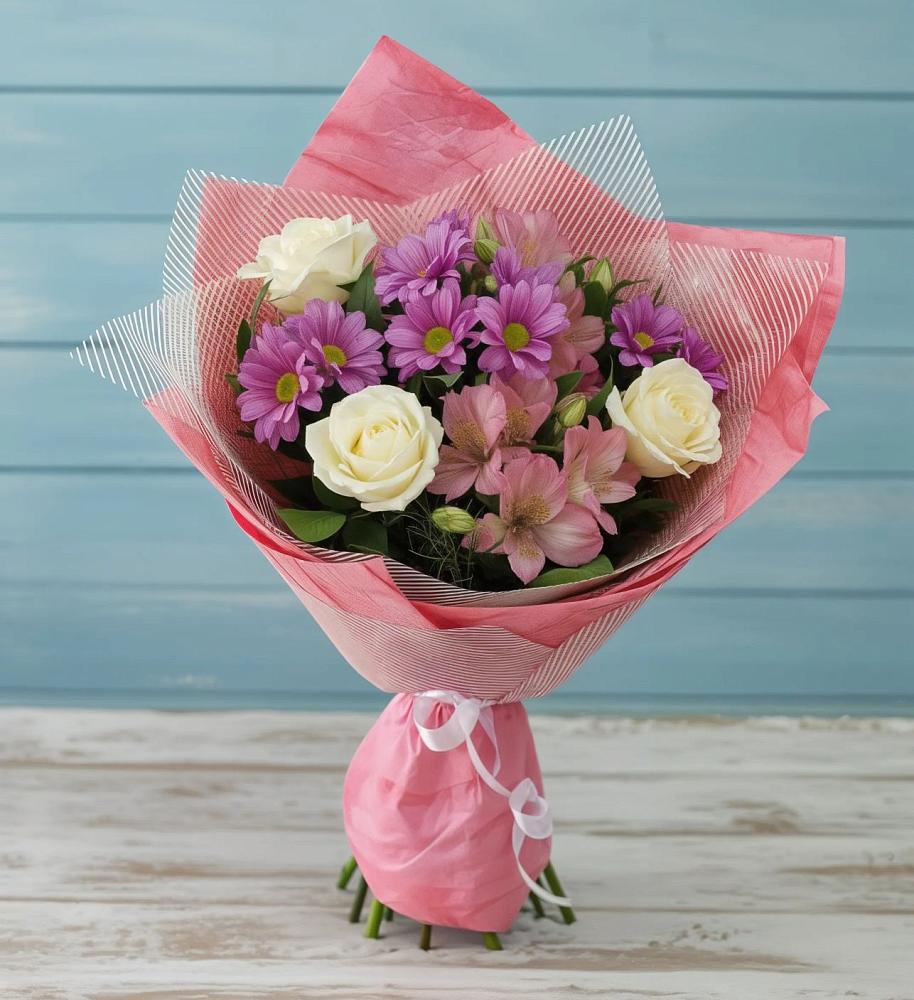 Букет цветов из: Герберы в Большая Глушица