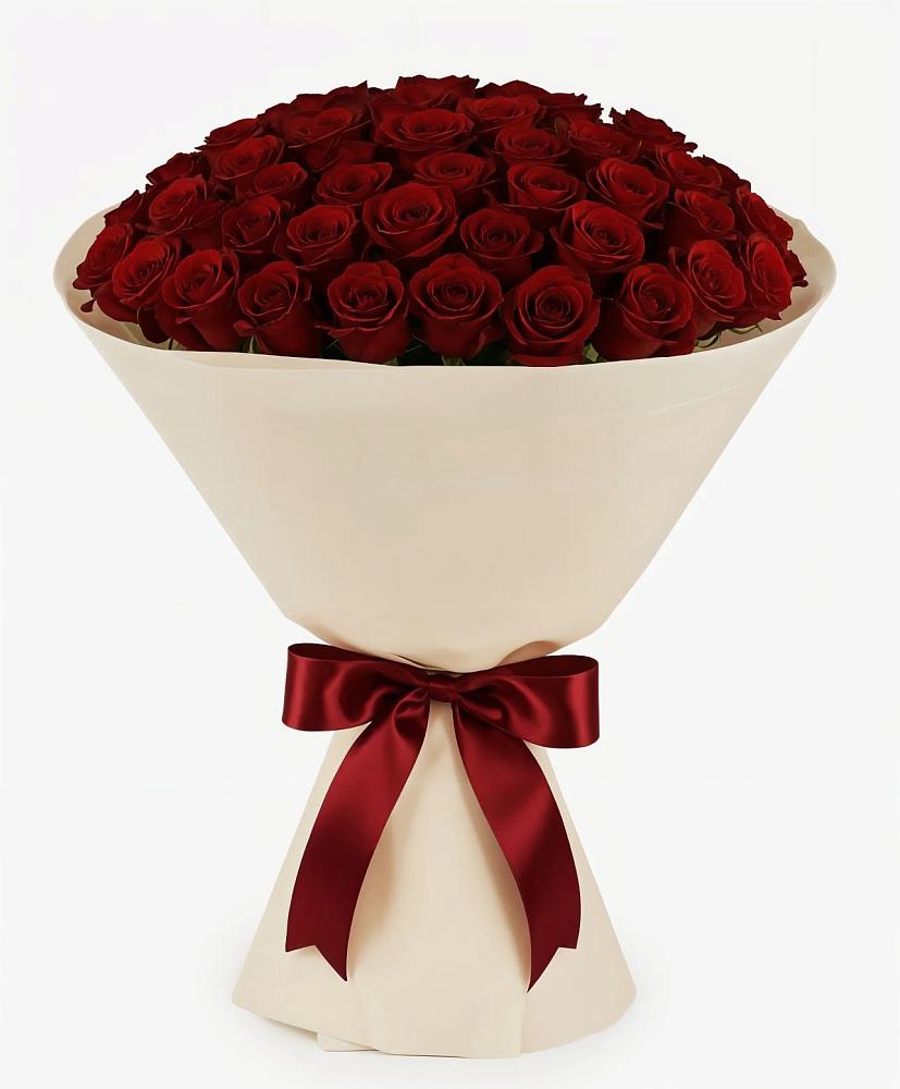 Букет 101 Бордовая роза Блэк Бакарра в Большая Глушица