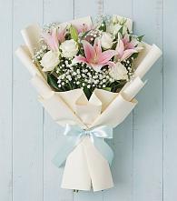 Букет цветов из:  Лилии #REPLACE_PRED# Большая Глушица