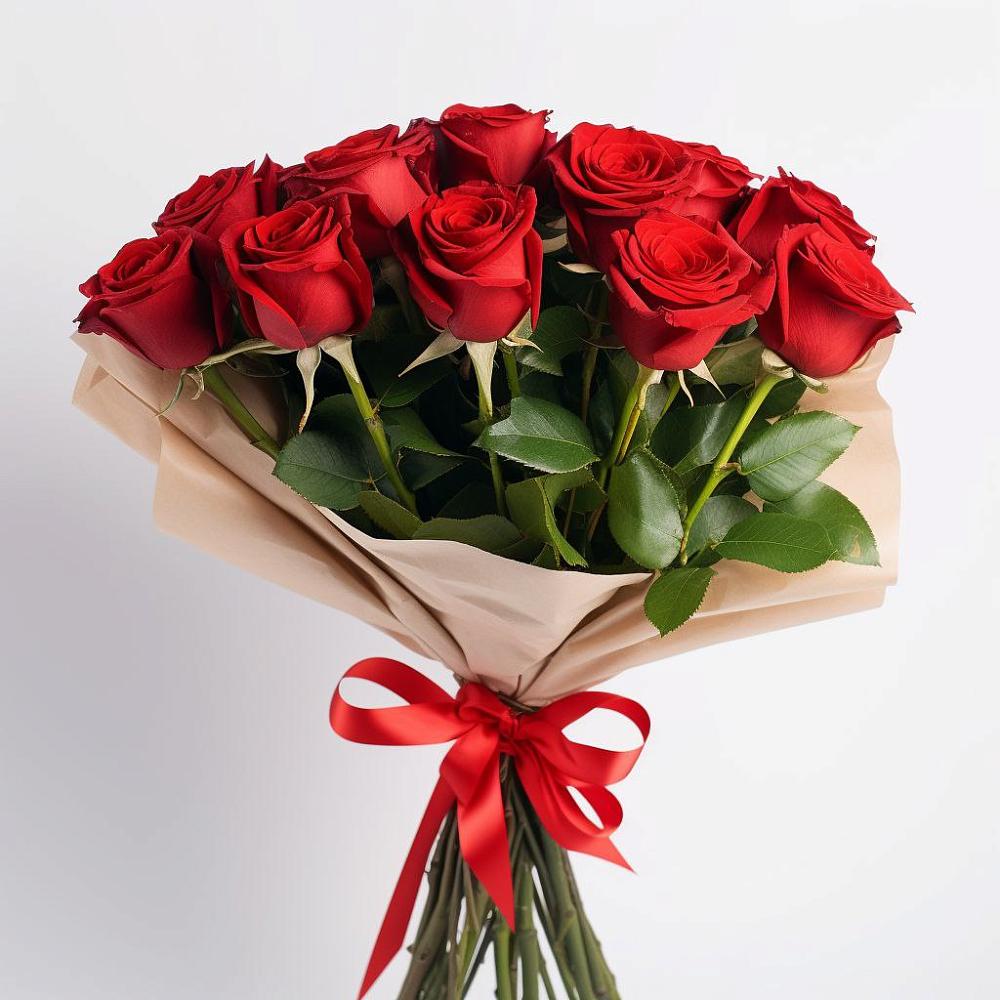 Букет 11 Красных роз Эдлесс Лав в Большая Глушица