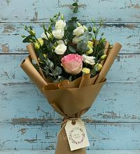 Букет цветов из:  Розы и Лизиантусы #REPLACE_PRED# Большая Глушица