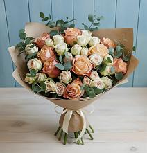 Букет цветов из:  Альстромерии и Розы #REPLACE_PRED# Большая Глушица