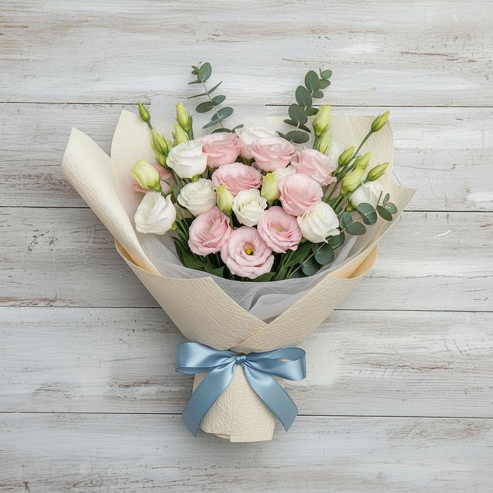 Букет цветов из: Лизиантусы в Большая Глушица